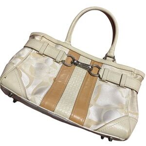 Coach Hampton Optic signature bag F13337